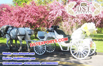 Beautiful Victorian Wedding Horse Carriage