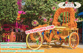 Perfect Bride Groom Entry With Rickshaw