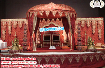 Traditional Wedding Heavy Embroided Backdrops