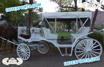 American White Victorian Touring Carriages