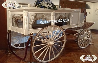 Royal White Hearse Carriage for Sale