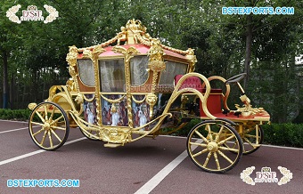 Royal Gold Coach Horse Drawn Carriages