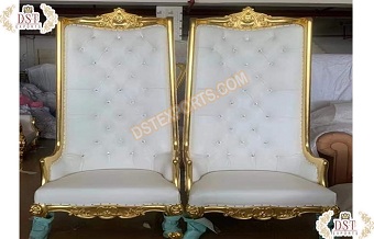 High Back Throne Chair For Bride Groom