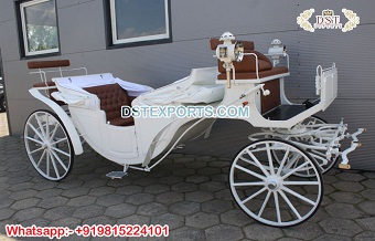 Royal White Horse Driven Chariot Sale