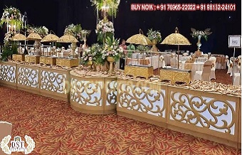 Royal Wedding Food Counter & Buffets Decoration