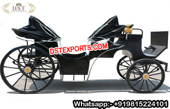 Classical Black Victorian Style Horse Carriage